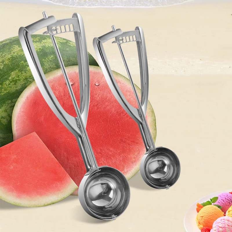 ice Cream Scoop Set Stainless Steel Cookie Scoop with Easy