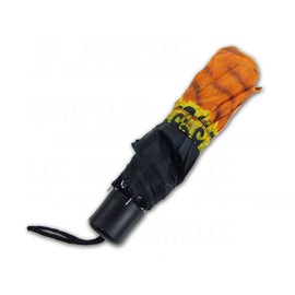 Animal Print Travel Umbrella and Umbrella Cover - Tiger Tan