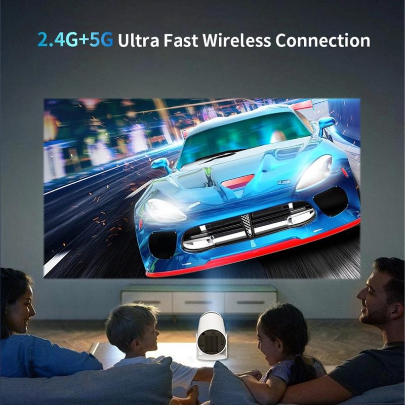 Mini Projector for Android 11 1280x720DPI 1GB 8GB Maximum 130inch