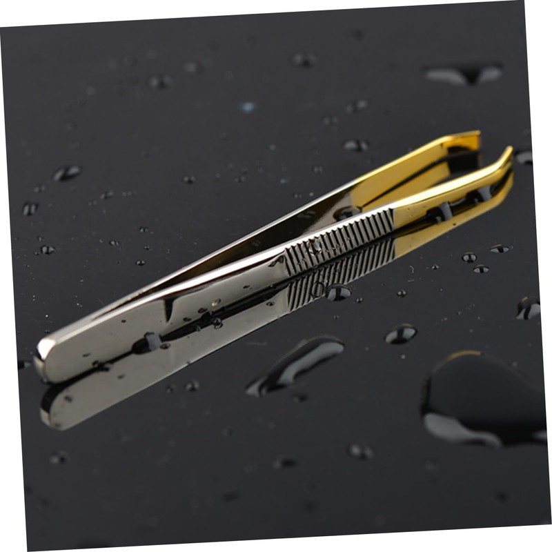 Ipetboom Professional Stainless Steel Eyebrow Tweezer Makeup Lash Tweezer Lightweight