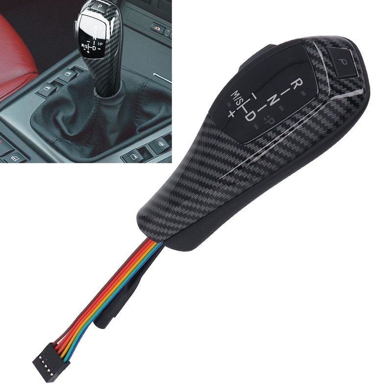 LED Gear Shift Knob Red Engine Start Button Cover Kit