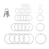 Pack of 25 Round Key Rings, Stainless Steel Key Ring