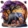 Qiuenisray Wooden Puzzles for Adults 500 Pieces, 3D Vision Effect