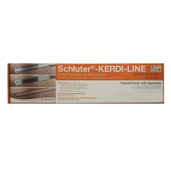 Schluter Systems Kerdi-Line Frameless 48" Tileable Grate Assembly (KL1DRE120)