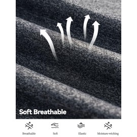 qbjgr 2 Pack Men's Casual Sweatpants Soft Fleece Active Athletic Workout Jogger Pants with Pocket and Drawstring (US, Alpha, XX-Large, Regular, Black-GrayB)