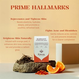 Kumari Kulture Radiant Hydration Mud Face Pack Combo For Skin Hydration & Rejuvenation, Wrinkle Prevention (0.02lbs x 5 Sachets Each, 0.22lbs Powder becomes 0.66lbs after Mixing with Water)