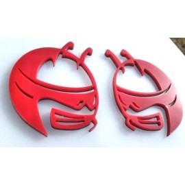 FMS Gear RED BEE HEAD Emblems fits Dodge Challenger Charger ScatPack fender badge Scat