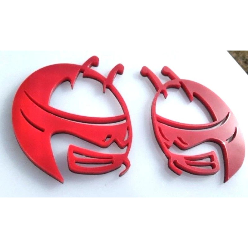 FMS Gear RED BEE HEAD Emblems fits Dodge Challenger Charger