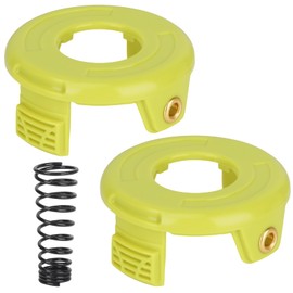 Eyoloty Spool Caps RAC118 RAC119 Fits Ryobi RLT3025F, RLT3025S, RLT3525S, RLT2523, RLT3525, RLT3123 Electric Grass Trimmer, Replacement Spool Cover (2 Spool Caps and 1 Spring)