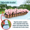 LaLaGreen Deck Railing Planters (48 Inch, 2 Pack) Extra Large