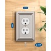DEWENWILS 8-Pack Duplex Wall Plate, Metal Wall Outlet Cover for