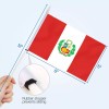 Anley Peru Mini Flag 12 Pack - Hand Held Small
