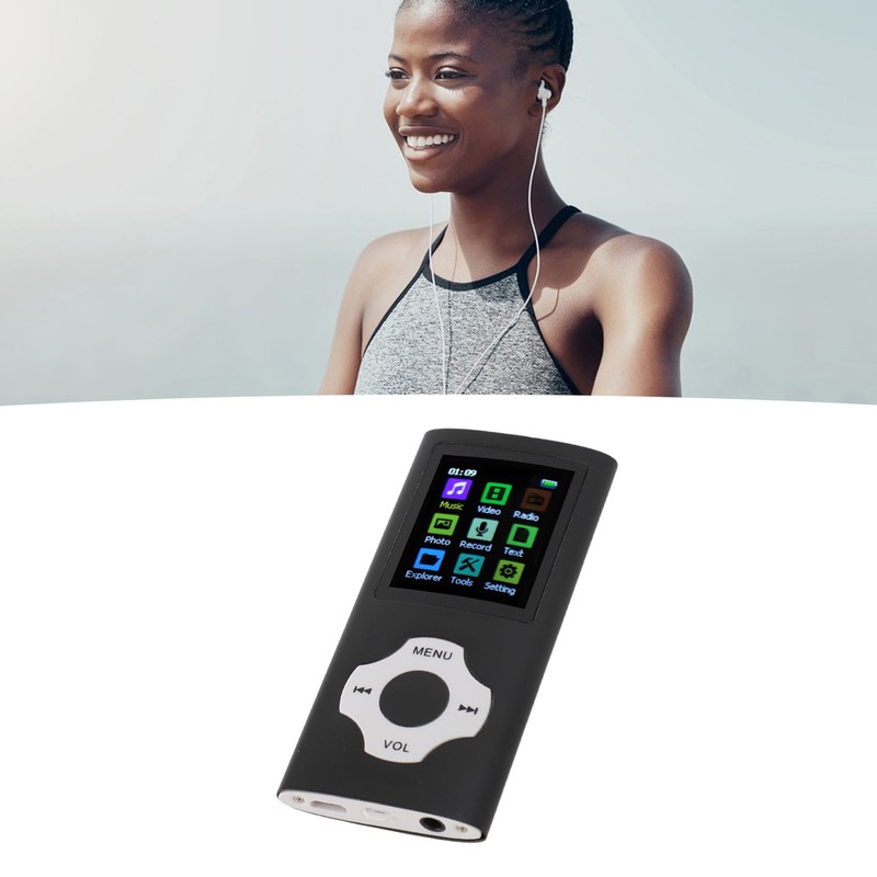 MP3 Player HiFi Lossless Rechargeable 1.8in TFT Screen Portable Music