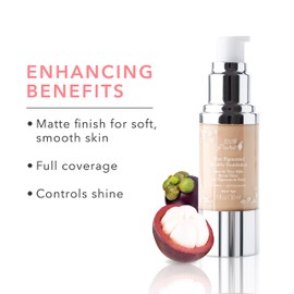 100% PURE Fruit Pigmented Healthy Foundation, Creme, Liquid Foundation Makeup, Anti-aging, Full Coverage, Matte Finish - 1 Fl Oz