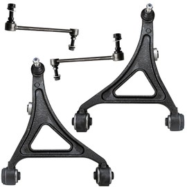 Detroit Axle - AWD Front 4pc Control Arms Kit for 12-22 Chrysler 300, 13-22 Charger, 17-22 Dodge Challenger, 2 Lower Control Arms w/Ball Joints Assembly 2 Sway Bar End Links Replacement