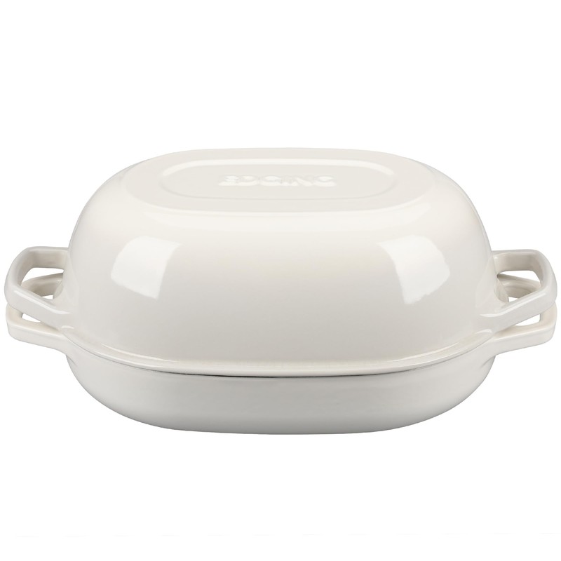 EDGING CASTING Enameled Cast Iron Dutch Oven Pot with Lid,