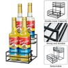 MCSAPIL Coffee Syrup Rack (4 Bottle Capacity)，Coffee Syrup Organizer for