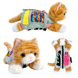 Tvouanz Fidget Cat Blanket, Nesteldecke für Demenzkranke, Demenzdecke für ältere Menschen, Demenzprodukte für ältere Menschen