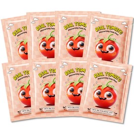 CAKAILA 8 Pack Tomato Fruit Face Masks for Kids,Hydrating Spa Face Mask For Sensitive Skin,Moisturize,Soothing,Nourish for All Skin Types,Natural Skin Care Spa Face Mask for Women Men Girls