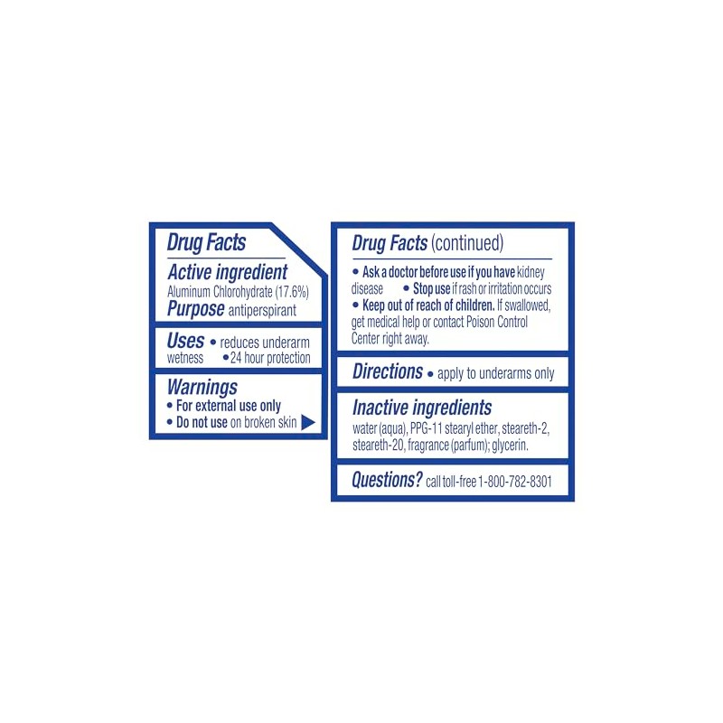 Suave Roll-On Deodorant for Women, Powder Fresh Scent – Antiperspirant