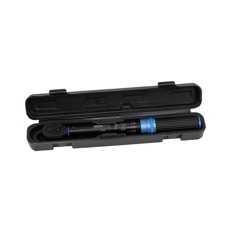 Stahlmaxx Torque Wrench 1/4 Inch 5-25 Nm Fine-Toothed Left and