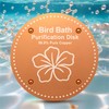 Bird Bath Purification Disc Pure Copper Backyard Outside Solar Power