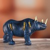 Resin Rhinoceros Statue Wildlife Rino Animal Figurine Collectible Gift Home