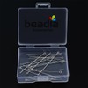 BEADIA - Alfileres de plata de ley 925 con ojo