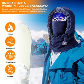 Balaclava Ski Mask Balaclava Face Mask for Men Women Winter PasamontañAs Hombre Blue