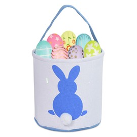 Capgoost Easter Bunny Bags, Children's Easter Bunny Bags, Easter Gift Bag, Easter Nest for Filling, Easter Basket with Handle, Easter Basket Children for Easter Gifts, Easter Eggs (Blue)