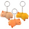 Natural State Novelty 3 Pack - Funny Squeeze Capybara Keychains