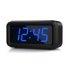 KWANWA Small Digital Alarm Clock, 1.2inch Dark Blue LED Digits,