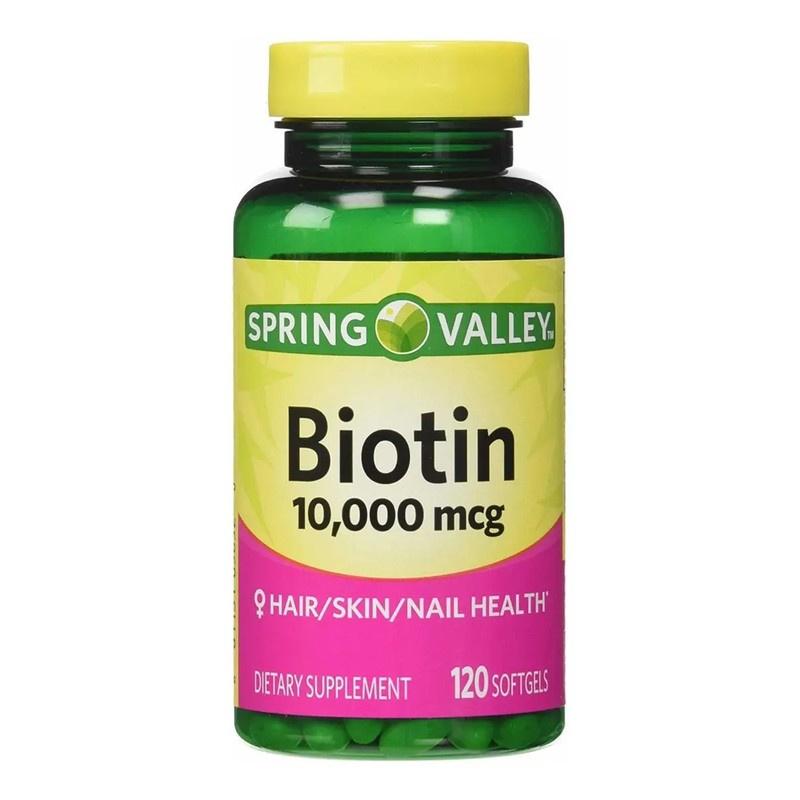Biotina 10,000mcg (120 Cápsulas) Cabello Hermoso, Uñas Y Piel Sabor
