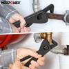 MAXPOWER Pipe Wrench, 220mm/8.7inch Pipe Spanner Plumbers Spanner with MAX
