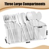 Bawuie Silverware Caddy Organizer, Utensil Caddy Holder for Forks, Knives,