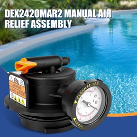 SWEthSU DEX2420MAR2 2420MAR2 Manual Air Relief Assembly, for DE and Cartridge Pool Filte, Compatible with Pro Grid De Swimclear and Swim Clear Cartridge Filters