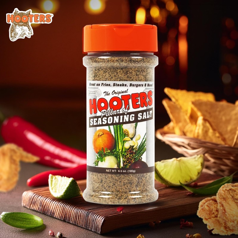 Hooter's Seasoning Salt, 6.5-Ounce (Pack of 6)