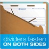 Pendaflex Classification Folders, 2 Dividers, 2" Fasteners, Letter Size, Blue,