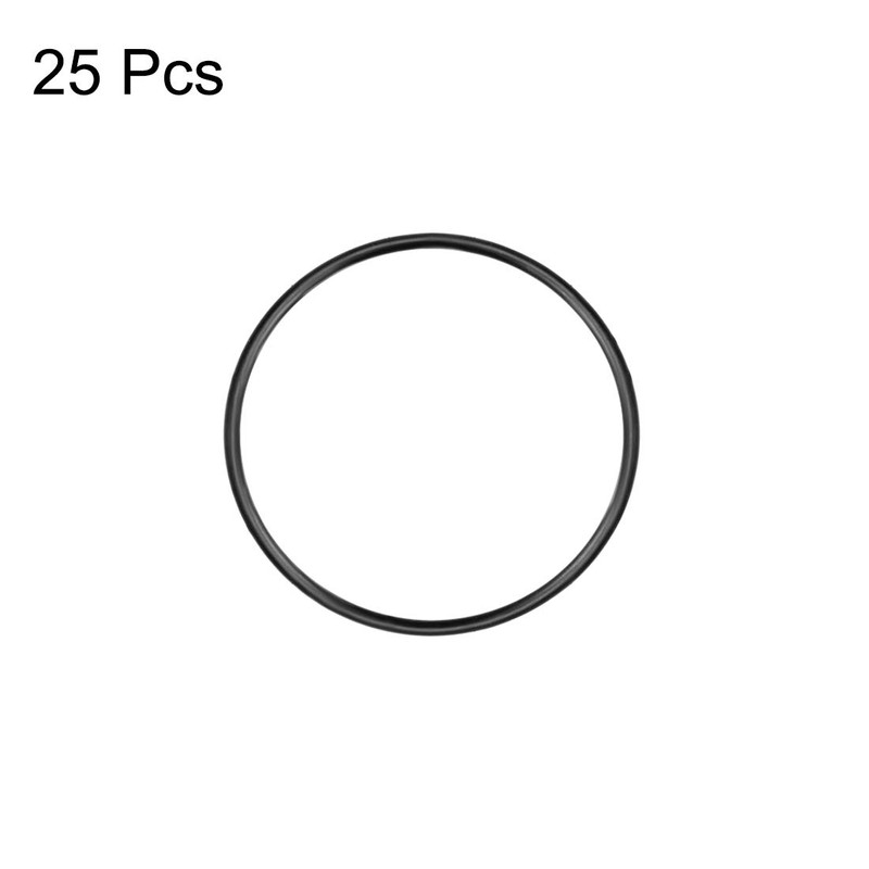 sourcing map Pack of 25 Valve Seal Nitrile Rubber O-Ring