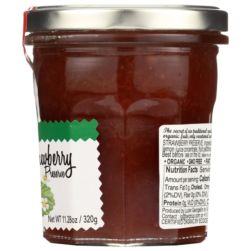 LUCIEN GEORGELIN Organic Strawberry Fruit Spread, 11.28 OZ