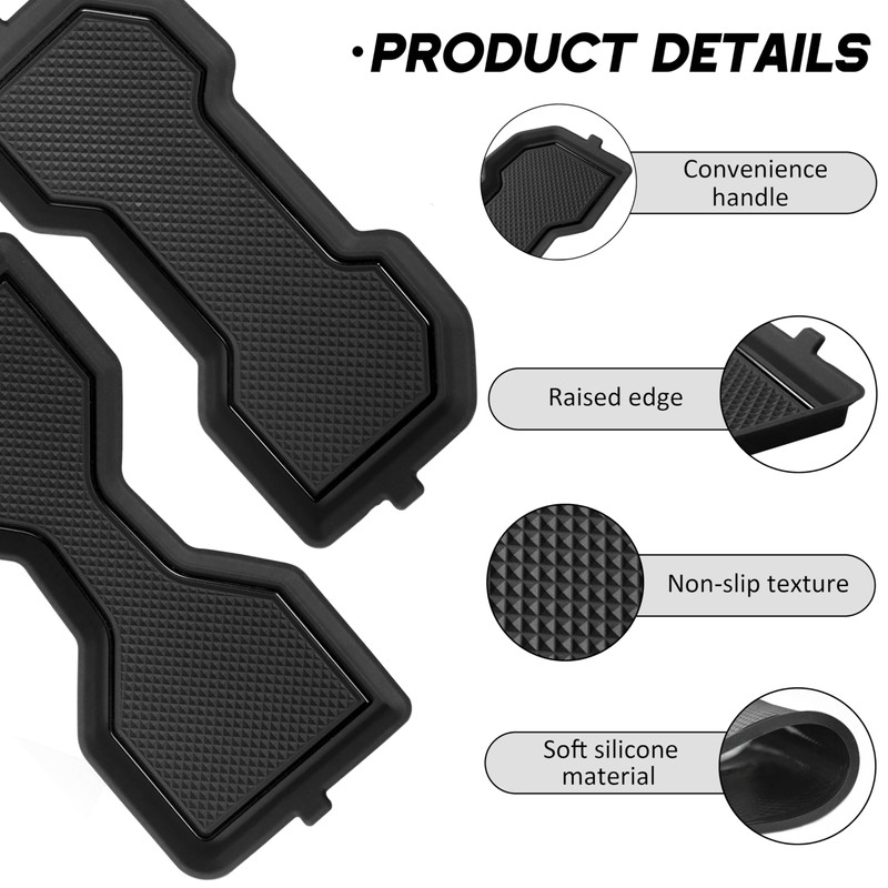 SENSHINE Cup Holder Inserts Coaster for Toyota Tacoma Accessories 2024