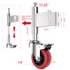 Homhoo Spring Loaded Gate Casters 5” Heavy Duty Gate Caster