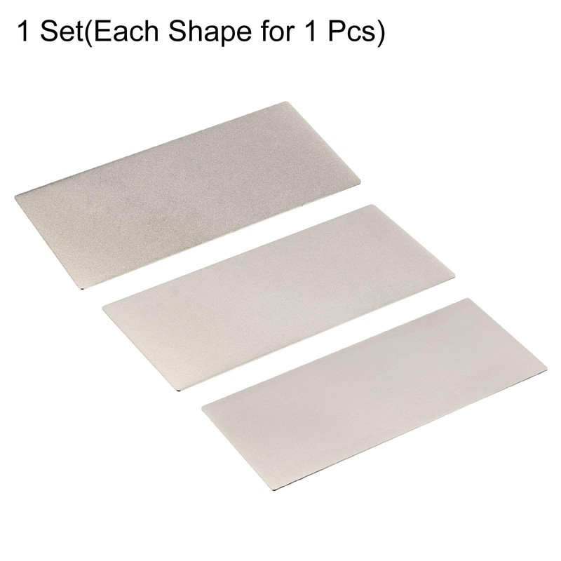 HARFINGTON 3pcs Diamond Sharpening Stone Set 250/600/1200 Grit Knife Sharpening