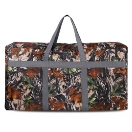 REDCAMP 96L Extra Large Duffle Bag Lightweight, Water Repellency Travel Duffle Bag Foldable for Men Women, Leaf Camouflage