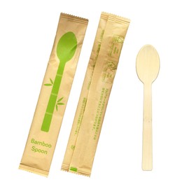 Kyushu Shiko FSC BS-001 Bamboo Spoons, 100 Pieces, Craft Included, 6.7 inches (17 cm), Paper Packaging, Bamboo, Individual Packaging, Disposable, Eco-friendly, Cafe, Outdoor, Hospitality (Bamboo Spoons 100 Pieces)