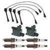 TRQ Ignition Kit Ignition Coil Spark Plugs Spark Plugs Wire