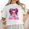 Hot Mess girl Direct To Film Print, DTF Print, Ready