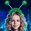 DRESBE Light Up Alien Headband LED Space Headbands Glow Antenna