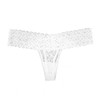 Classy Bride - Tanga de encaje para novia, Blanco, azul,