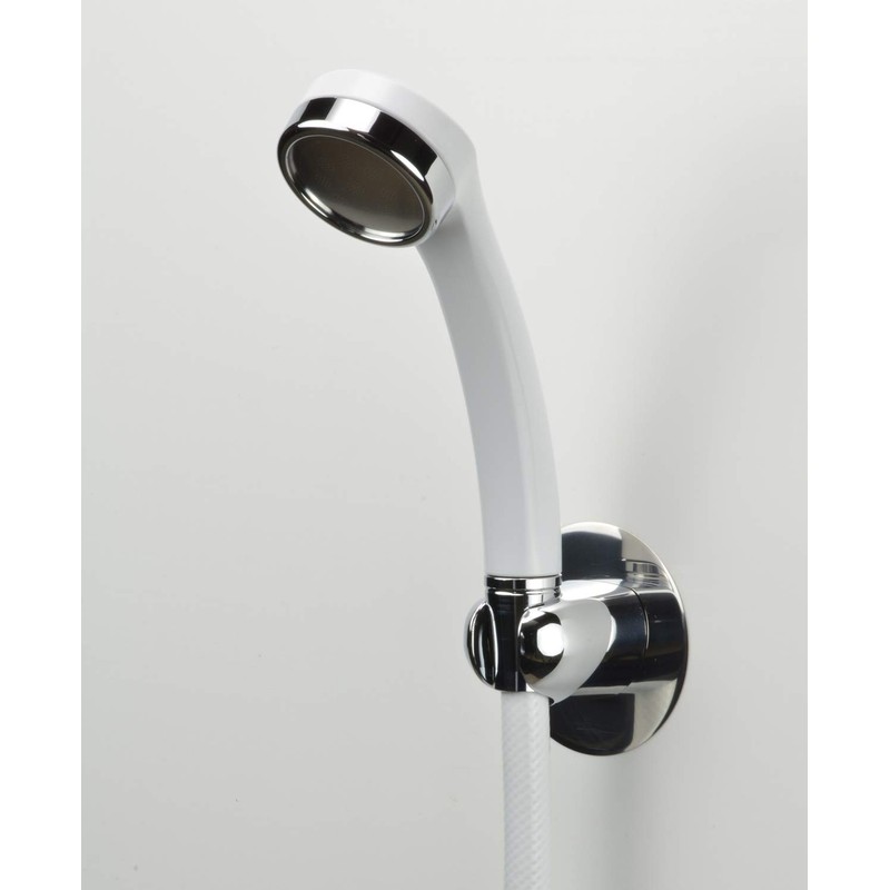 KAKUDAI Shower Hook, 358-125-M, Screw Closure, Cosmetic Plate Included, Metallic